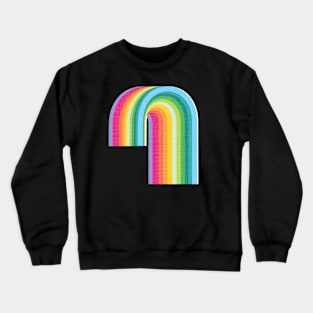 Retro Rainbow Crewneck Sweatshirt